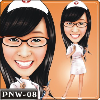 女生人像Q版漫畫PNW-08